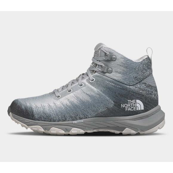 The North Face Men's Ultra Fastpack Iv Mid Woven Grey Boots Size 11.5 11 1/2 New